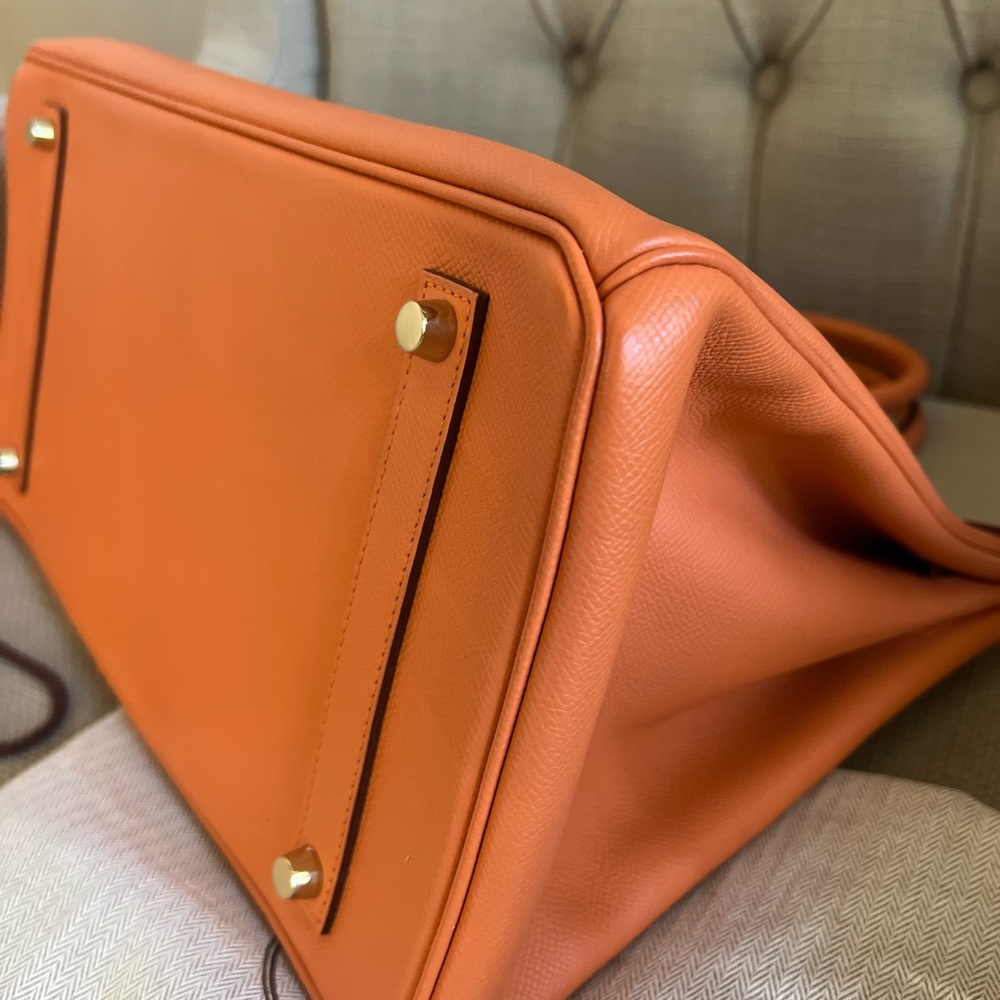 ❌SOLD❌Birkin 35 Mango on PHW
Epspm Leather Stamp P Square (2012) - Picture 12 of 16